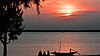 A sunset at Diamond Harbour