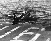 A Ryan FR-1 Fireball launching from Badoeng Strait, 1947.