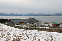 Modern dairy farm in Norway