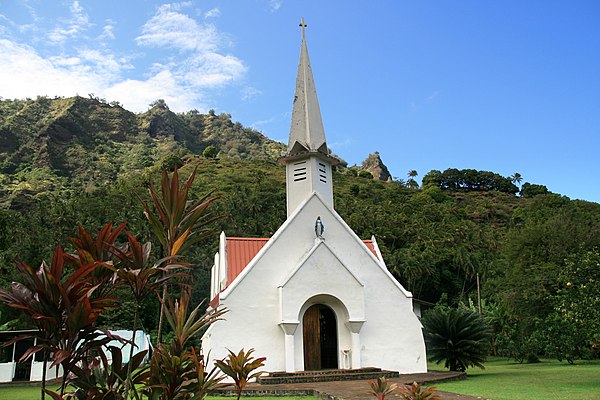 Church of Our Lady of Peace (Église de Notre-Dame-de-Paix), Omoa, Fatu-Hiva