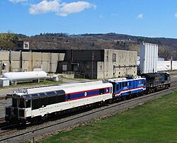 FRA Inspection Train in St. Johnsville, New York Federal Railroad Administration Inspection Train.jpg