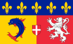 Rhône-Alpes flagga