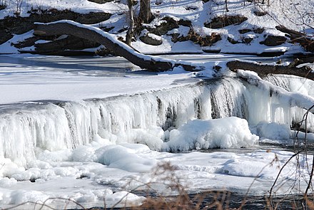Frozen waterfall in southeast New York