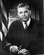 G. Harrold Carswell served as a Judge of the United States Court of Appeals for the Fifth Circuit from 1969 to 1970. He was an unsuccessful nominee to the United States Supreme Court in 1970. He graduated from Mercer's Walter F. George School of Law in 1948. G. Harrold Carswell.jpg