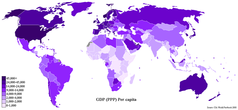 File:GDP PPP Per Capita Worldmap 2007 CIA factbook.PNG