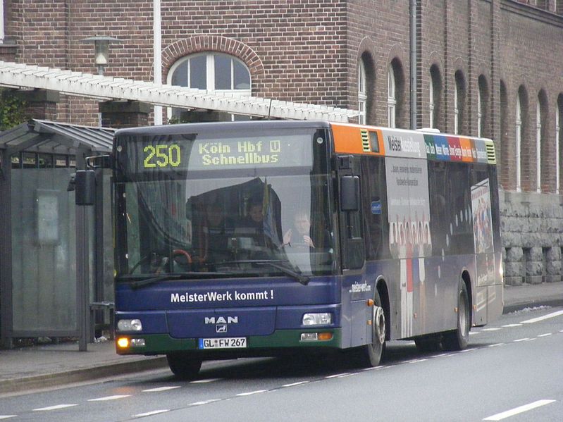 File:GL-FW 267. MAN express bus,Kraftverkehr Gebr. Wiedenhoff GmbH linie 250, Solingen. - Flickr - sludgegulper.jpg