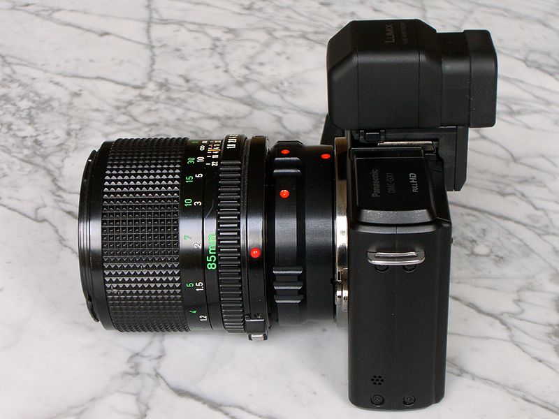 File:GX1 with Canon FD 85mm f1.8 (7197636914).jpg