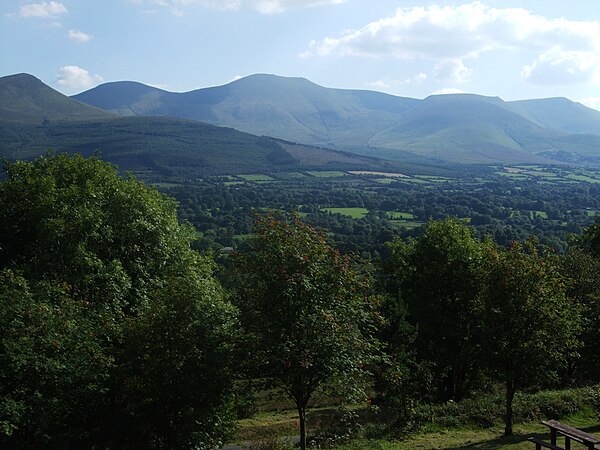 Galtee Mountains seen from the Glen of Aherlow