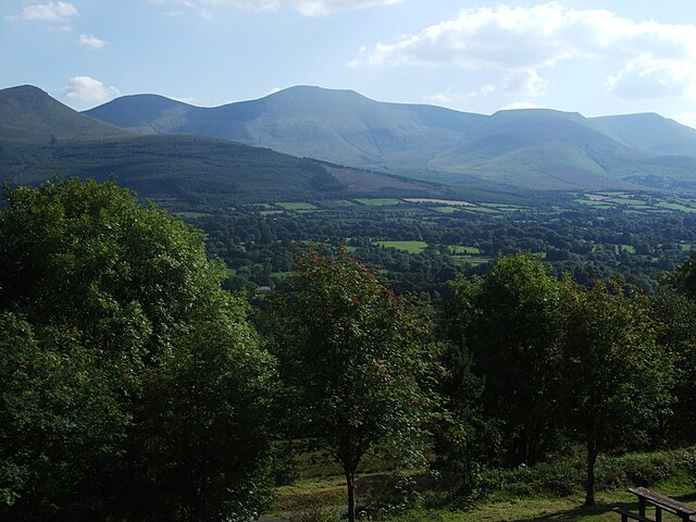 Galtee Mountains seen from the Glen of Aherlow