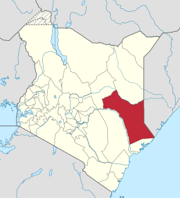 Contea di Garissa – Localizzazione