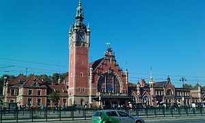 Gare centrale de Gdańsk, Pologne