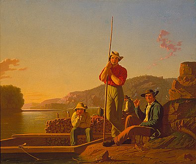 De houtboot, 1850