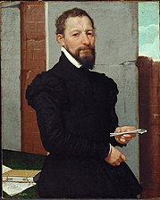 El orador Giovan Pietro Maffeis (1533-1603), profesor de retórica, h. 1560-65, Kunsthistorisches Museum, Viena.