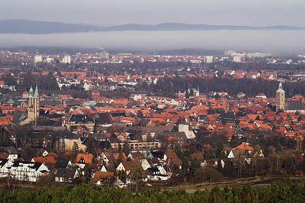 View to the North with the Hildesheim downs in the background. Photograph taken from the Maltermeister Tower