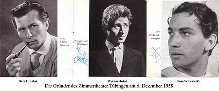 Grundare av Zimmertheater Tübingen - Heinz E. Johst - Werner Johst - Tom Witkowski.jpg