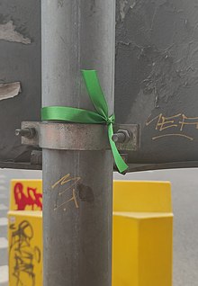 Green ribbon meaning, Lime green ribbon, Awareness ribbons