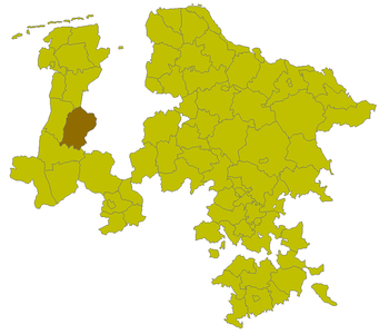 Location of the district of Hümmling in the province of Hanover (1905)