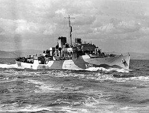 HMCS Mayflower, circa 1942.