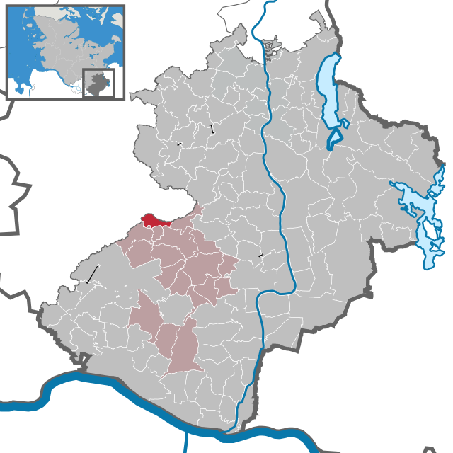 Läget för kommunen Hamfelde i Kreis Herzogtum Lauenburg