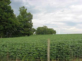 Photo of some farm land, but not of the listed area with the three contributing buildings Henry Martin Farm.jpg