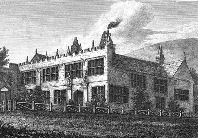 High Sunderland Hall in 1818, shortly before Emily Brontë saw the building.