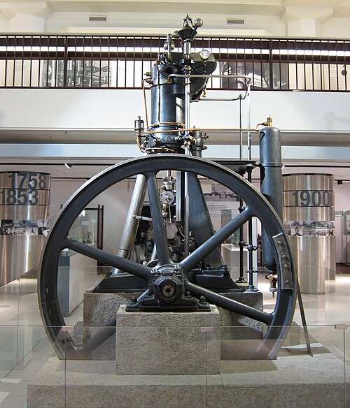 First fully functional diesel engine, designed by Imanuel Lauster, built from scratch, and finished by October 1896. Rated power 13.1 kW Effective eff