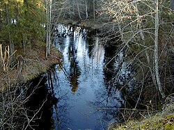 Нижнее течение реки осенью 2003 года.