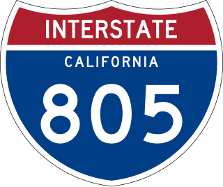 <span class="mw-page-title-main">Interstate 805</span> Interstate highway in California