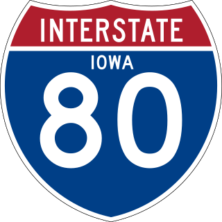 <span class="mw-page-title-main">Interstate 80 in Iowa</span> Highway in Iowa