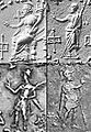 Various blessing gestures: divinities (top), kings (bottom).
