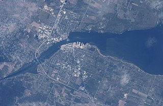 Sturgeon Bay Arm of Green Bay within the Door Peninsula, Wisconsin