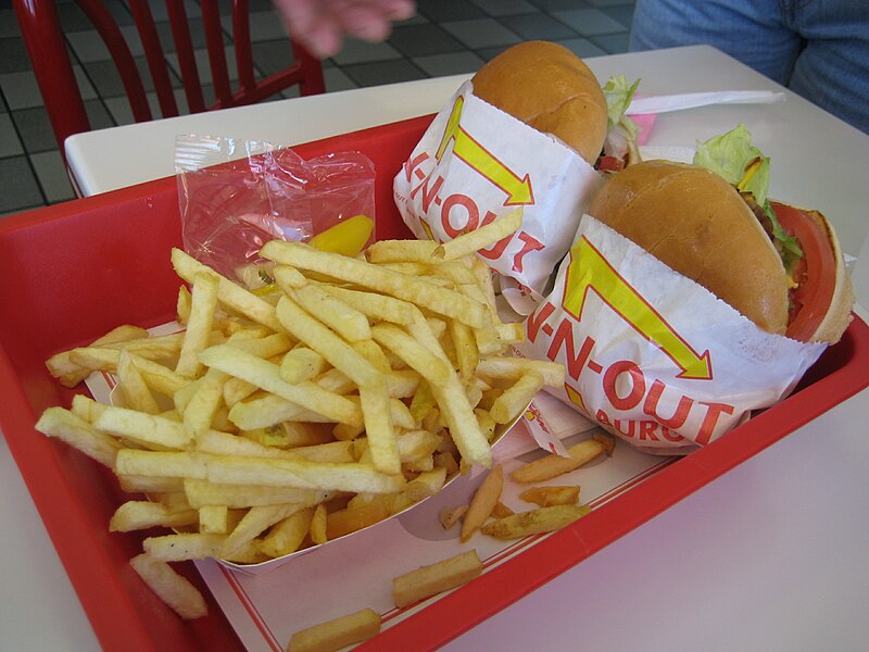 File:In-N-Out Burger hamburgers and fries.jpg