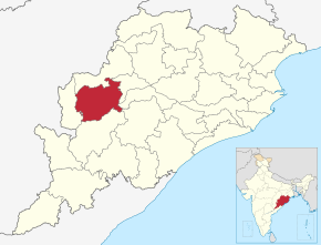 Kart over Balangir