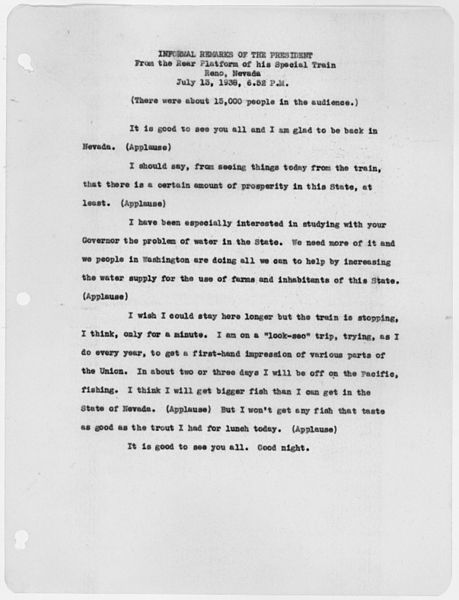 File:Informal Remarks of the President in Reno, Nevada - NARA - 197814.jpg