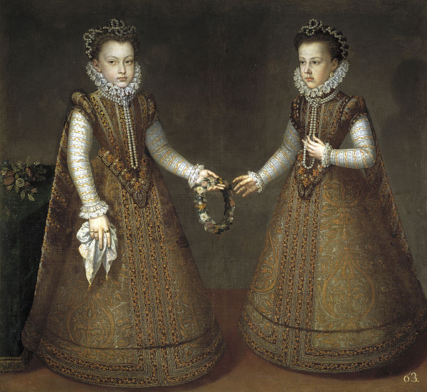 Infantas Isabella Clara Eugenia and Catalina Micaela, c. 1575. Museo del Prado, Madrid