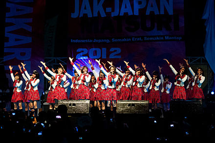 JKT48 performs at Jakarta–Japan Matsuri 2012