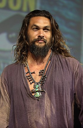 Jason Momoa, tłumacz Artura w kinie, w 2018 roku