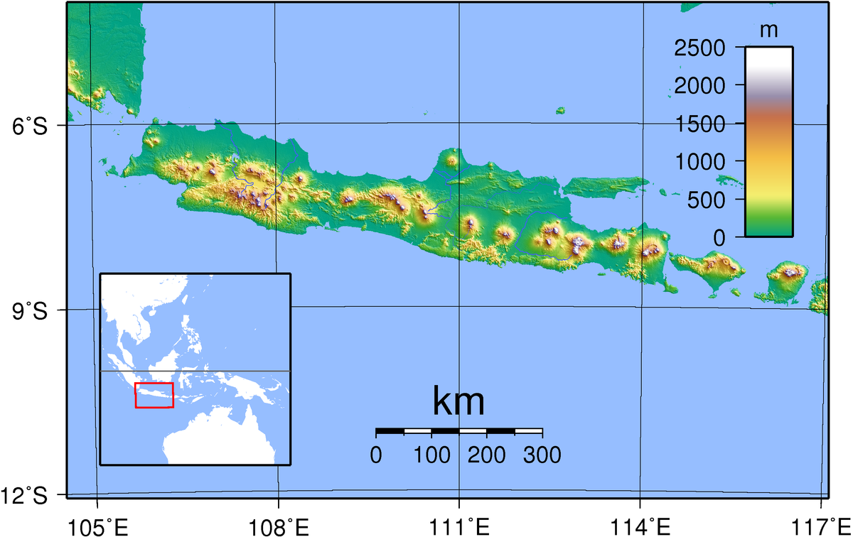 java island world map