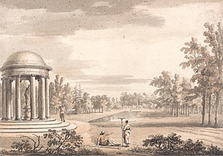 A View of the Rotunda in the Garden at Stowe, Buckinghamshire