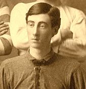 Team manager and goalkeeper John Duffy. John Duffy (Ann Arbor, Michigan - ca. 1884).jpg