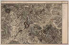 Abrud-Sat (Abrudfalva) pe Harta Iosefină a Transilvaniei, 1769-1773 (Sectio 136)