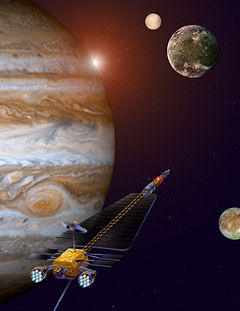 Artists's Conception of Jupiter Icy Moons Orbiter