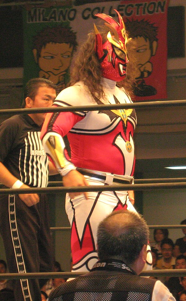 Jushin Thunder Liger, part of La Ola Amarilla in the fifth match