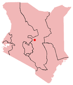 Location of Isiolo in Kenya