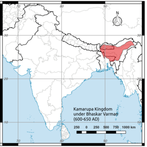 Kamarupa Kingdom of Bhaskar Varman.png