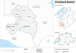 Karte von Vivisbachbezirk