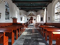 Interieur van de kerk