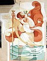 English: Fresco of Saint Christopherus Deutsch: Hl. Christophorus-Fresko