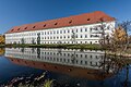 * Nomination Southern view at the Cistercian monastery Viktring, Klagenfurt, Carinthia, Austria --Johann Jaritz 03:04, 10 February 2017 (UTC) * Promotion Wow, very nice. You may want to make the white facade just a little bit darker, and to remove the dust spot on the water at the very left. But QI anyway. --A.Savin 04:07, 10 February 2017 (UTC)  Done @A.Savin: Edited version uploaded. --Johann Jaritz 04:45, 10 February 2017 (UTC)