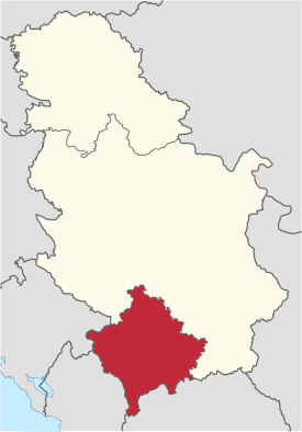 Kosovo and Metohija in Serbia.svg